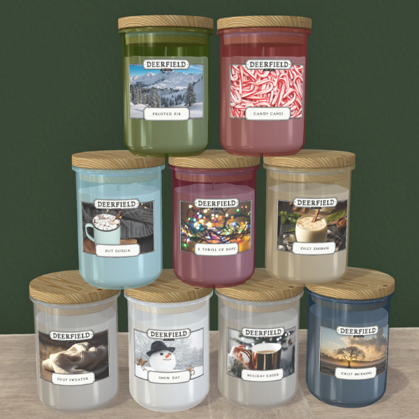 PRODUCT RELEASE: DEERFIELD CANDLE JARS – WINTERTIME COLLECTION