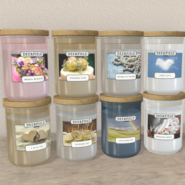 PRODUCT RELEASE: DEERFIELD CANDLE JARS – WEDDING COLLECTION