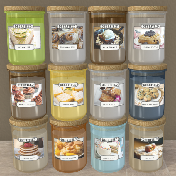 PRODUCT RELEASE: DEERFIELD CANDLE JARS – BAKING COLLECTION