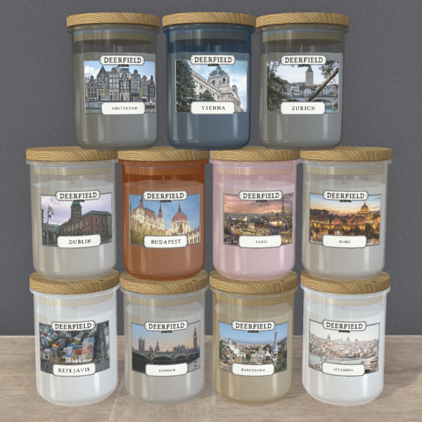 PRODUCT RELEASE: DEERFIELD CANDLE JARS – TRAVEL EUROPE COLLECTION