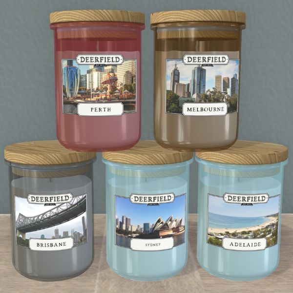 PRODUCT RELEASE: DEERFIELD CANDLE JARS – TRAVEL AUSTRAILIA COLLECTION