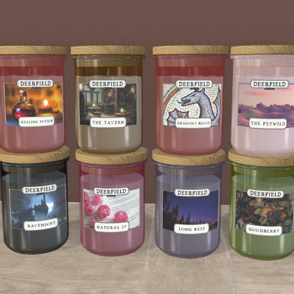 PRODUCT RELEASE: DEERFIELD CANDLE JARS – RPG COLLECTION