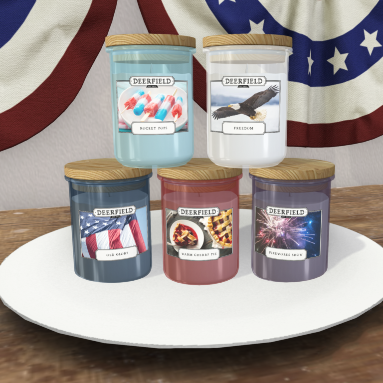 PRODUCT RELEASE: DEERFIELD CANDLE JARS – 4TH OF JULY COLLECTION