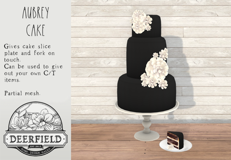 PRODUCT RELEASE: AUBREY CAKE