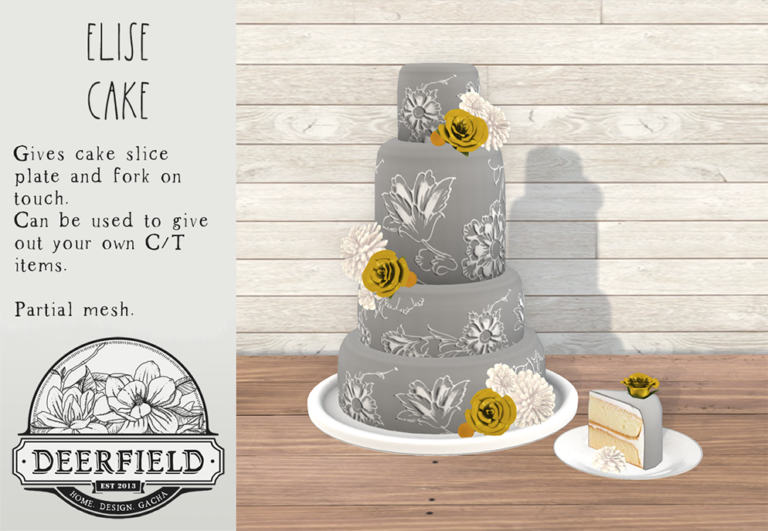 PRODUCT RELEASE: ELISE CAKE