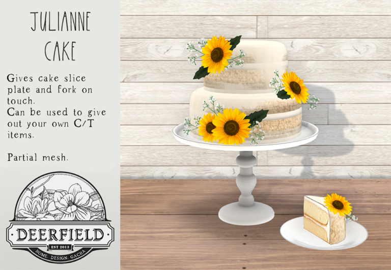 PRODUCT RELEASE: JULIANNE CAKE