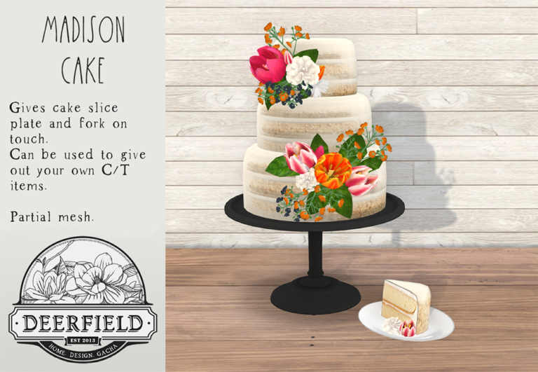 PRODUCT RELEASE: MADISON CAKE