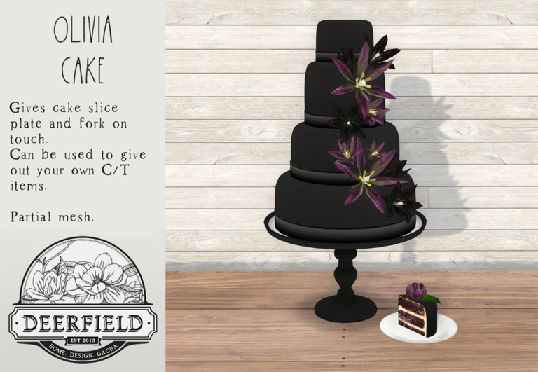 PRODUCT RELEASE: OLIVIA CAKE