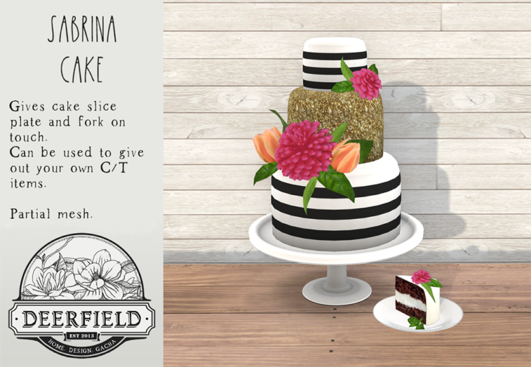 PRODUCT RELEASE: SABRINA CAKE