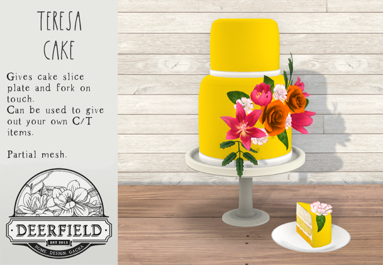 PRODUCT RELEASE: TERESA CAKE