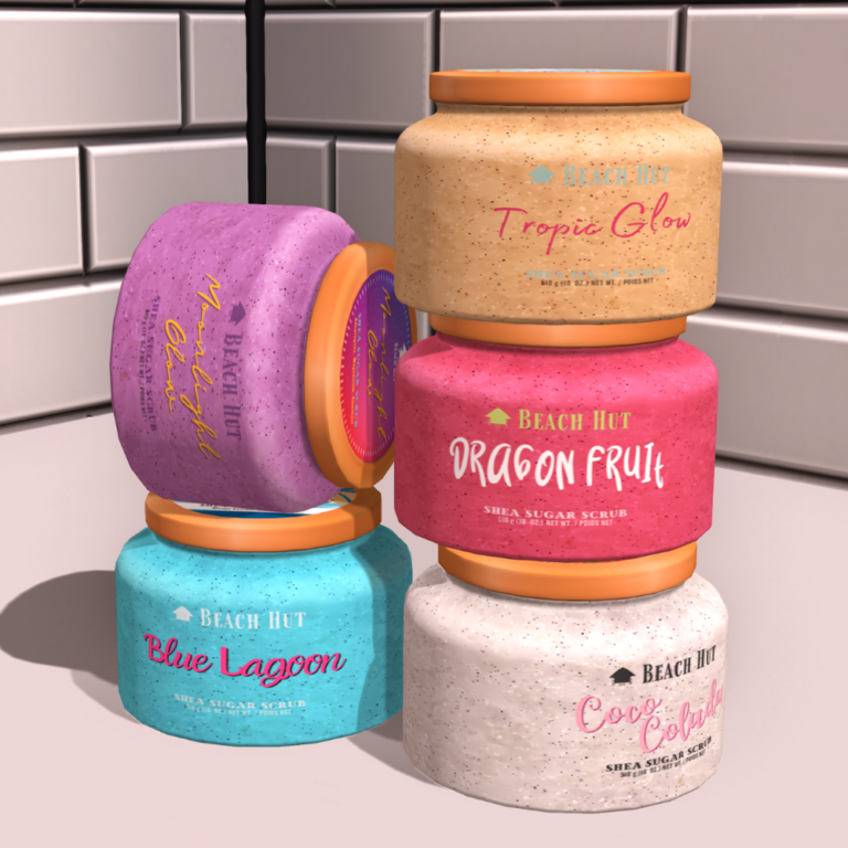 New Product: Beach Hut Sugar Scrubs, with MyStory options!