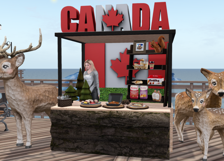 Canadian booth at the Portofino Cultural Food Festival!